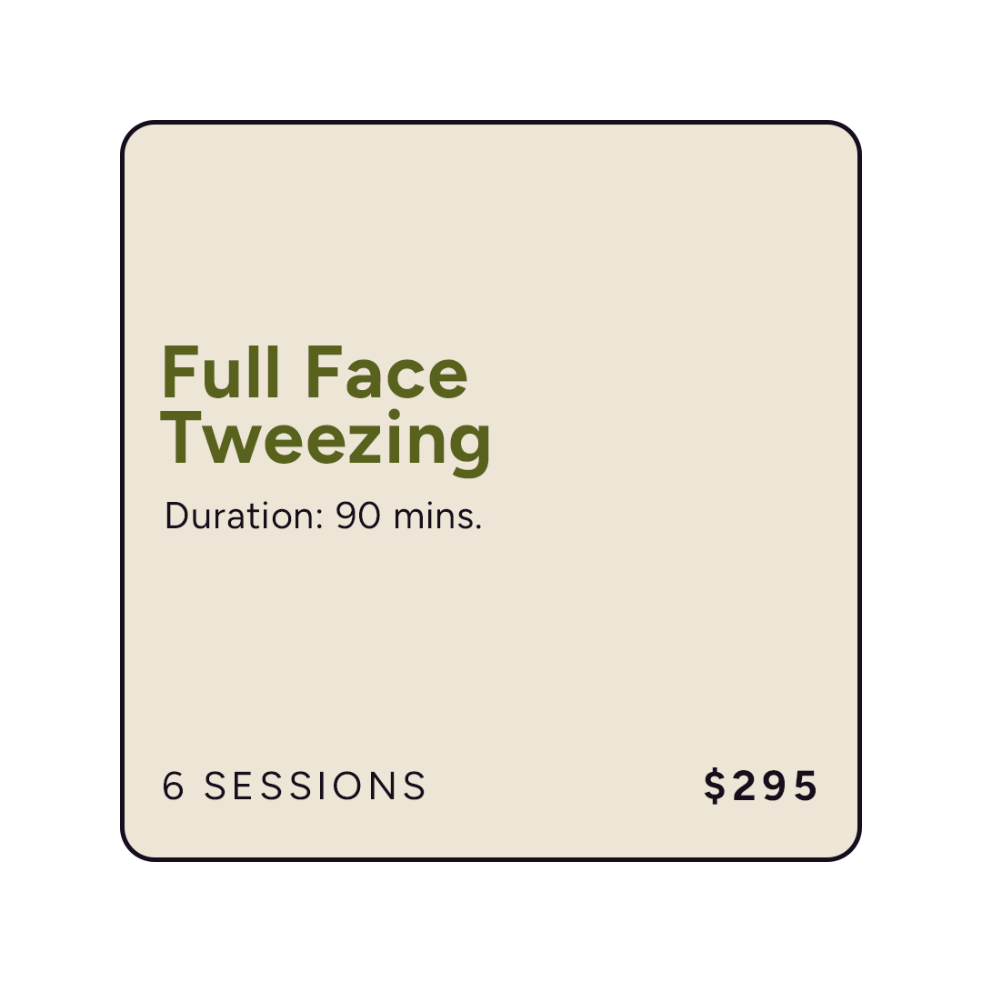 Full Face Tweezing