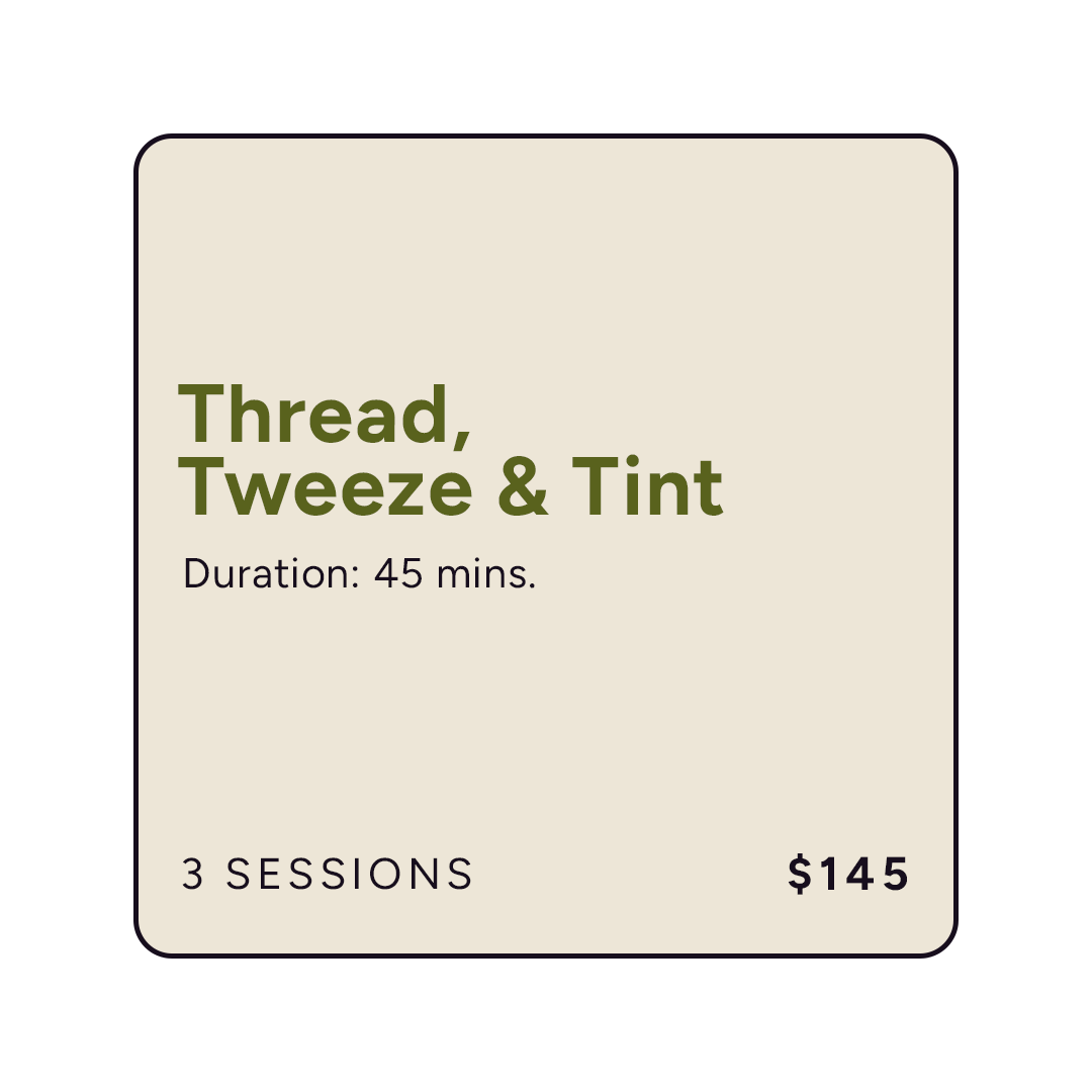 Brow Thread, Tweeze & Tint