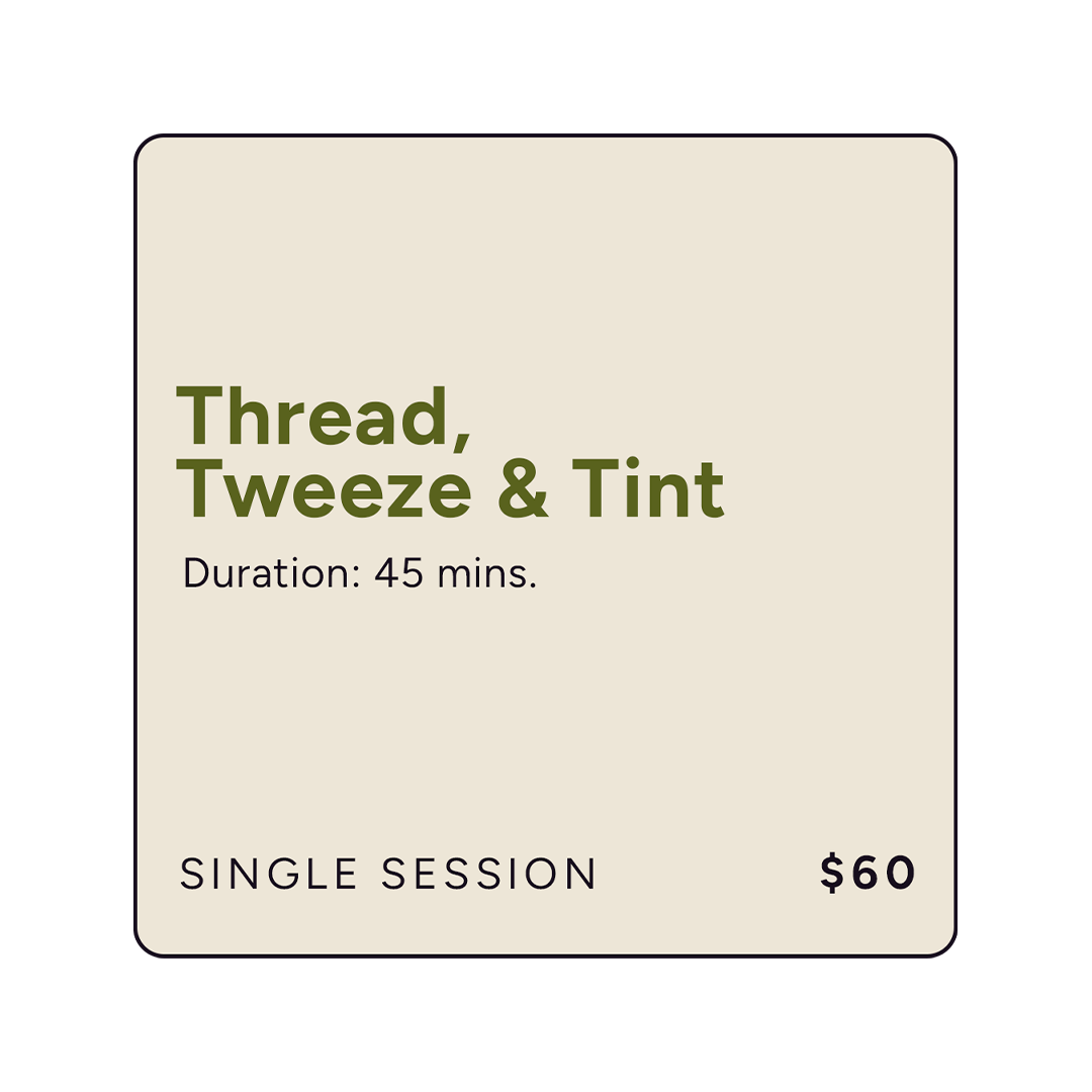 Brow Thread, Tweeze & Tint