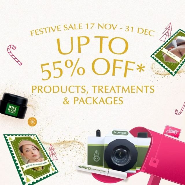 Image 16: Get a head start on holiday shopping with up to 55% savings! Restock must-have products, splurge on wish list Browhaus brow, lash and eye care treats. Offers available instore or online – snag your favourites while the discounts are hot. *While stocks last. T&C’s apply.